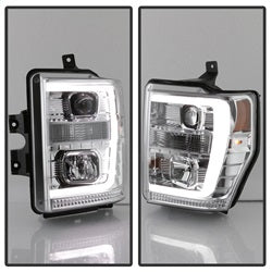 Spyder Auto 5084699 Projector Headlights; Light Bar DRL; Version 2 ; Chrome; - Truck Part Superstore