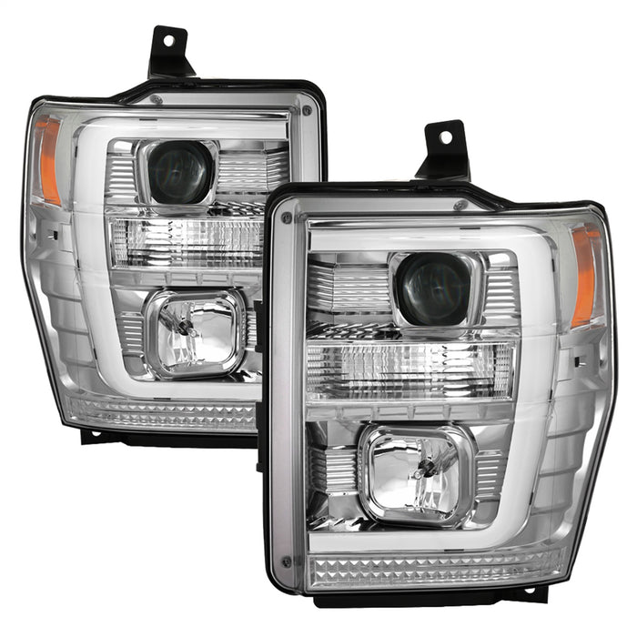Spyder Auto 5084699 Projector Headlights; Light Bar DRL; Version 2 ; Chrome; - Truck Part Superstore