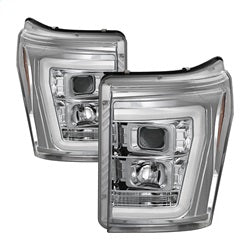 Spyder Auto 5084705 Projector Headlights; Light Bar DRL; Version 2 ; Chrome; - Truck Part Superstore