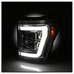 Spyder Auto 5084705 Projector Headlights; Light Bar DRL; Version 2 ; Chrome; - Truck Part Superstore