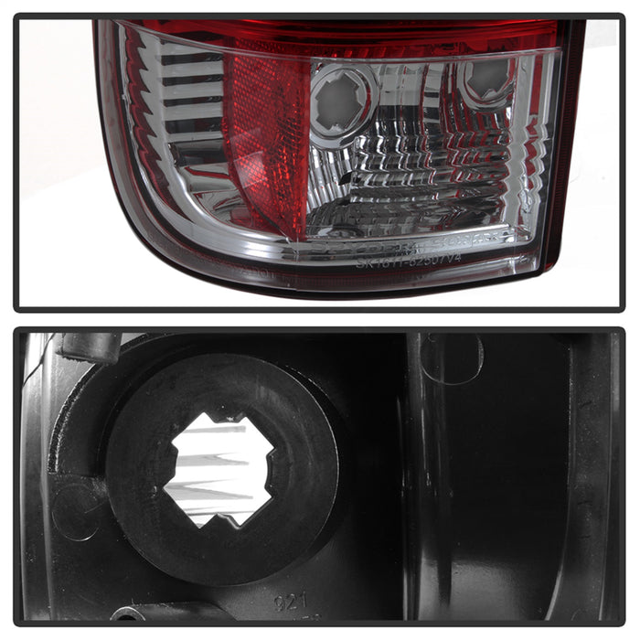 Spyder Auto 5084736 Light Bar LED Tail Lights; Version 3; Red Clear; - Truck Part Superstore