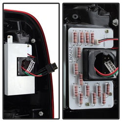 Spyder Auto 5084736 Light Bar LED Tail Lights; Version 3; Red Clear; - Truck Part Superstore