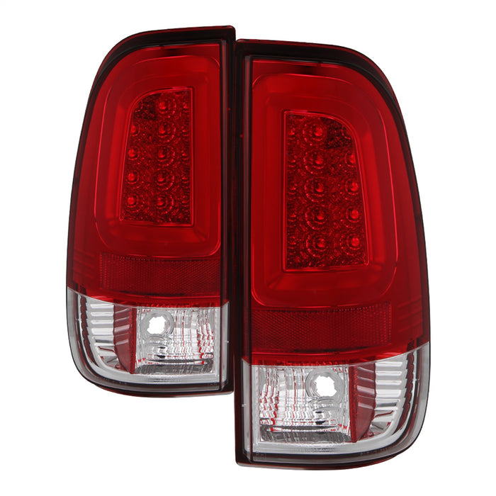 Spyder Auto 5084736 Light Bar LED Tail Lights; Version 3; Red Clear; - Truck Part Superstore