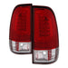 Spyder Auto 5084736 Light Bar LED Tail Lights; Version 3; Red Clear; - Truck Part Superstore
