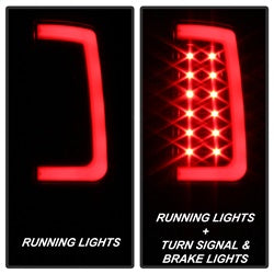 Spyder Auto 5084743 Light Bar LED Tail Lights; Version 2; Black; - Truck Part Superstore