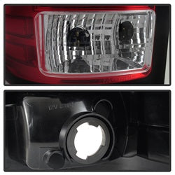 Spyder Auto 5084767 Light Bar LED Tail Lights; Version 2; Red Clear; - Truck Part Superstore