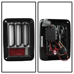 Spyder Auto 5084774 LED Tail Lights; Version 2; Light Bar; Sequential Turn Signal; Black; - Truck Part Superstore
