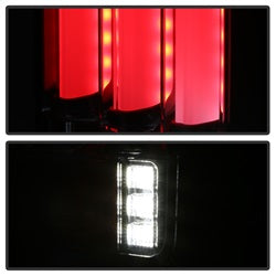 Spyder Auto 5084774 LED Tail Lights; Version 2; Light Bar; Sequential Turn Signal; Black; - Truck Part Superstore