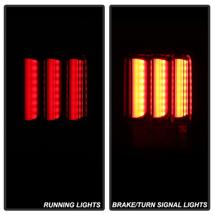 Spyder Auto 5084774 LED Tail Lights; Version 2; Light Bar; Sequential Turn Signal; Black; - Truck Part Superstore