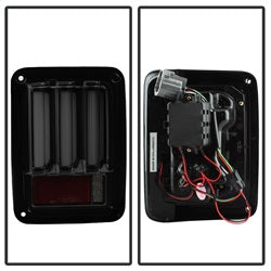 Spyder Auto 5084781 LED Tail Lights; Version 2; Light Bar; Sequential Turn Signal; Black Smoke; - Truck Part Superstore