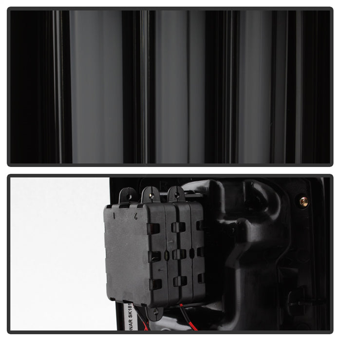 Spyder Auto 5084781 LED Tail Lights; Version 2; Light Bar; Sequential Turn Signal; Black Smoke; - Truck Part Superstore