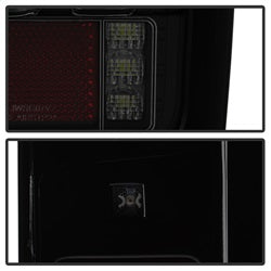 Spyder Auto 5084781 LED Tail Lights; Version 2; Light Bar; Sequential Turn Signal; Black Smoke; - Truck Part Superstore