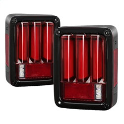 Spyder Auto 5084798 LED Tail Lights; Version 2; Light Bar; Sequential Turn Signal; Red Clear; - Truck Part Superstore