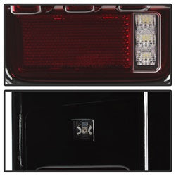 Spyder Auto 5084798 LED Tail Lights; Version 2; Light Bar; Sequential Turn Signal; Red Clear; - Truck Part Superstore