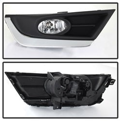 Spyder Auto 5084897 OEM Fog Lights; w/Cover And Switch; Clear w/Chrome Trim; - Truck Part Superstore