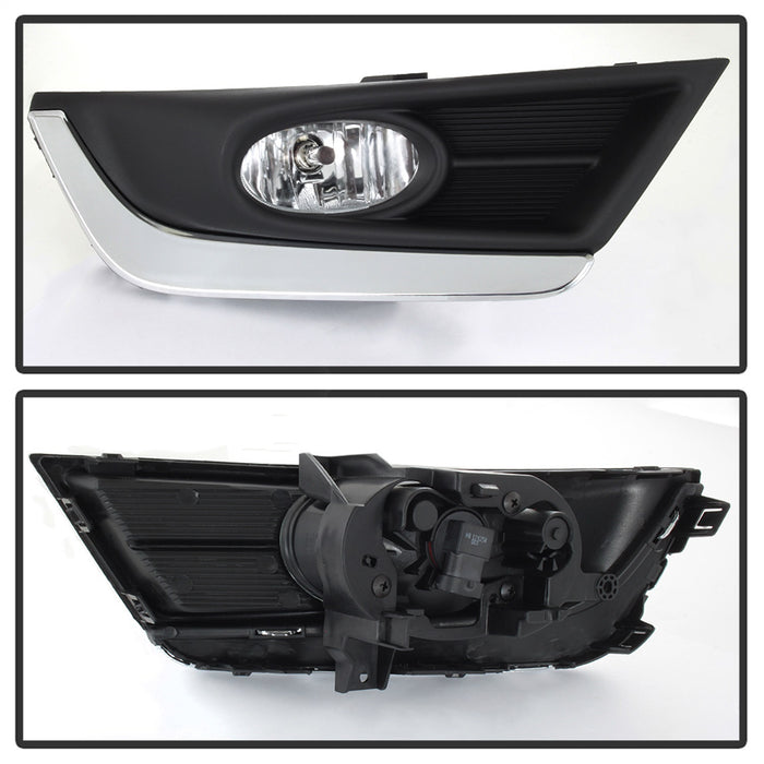 Spyder Auto 5084897 OEM Fog Lights; w/Cover And Switch; Clear w/Chrome Trim; - Truck Part Superstore