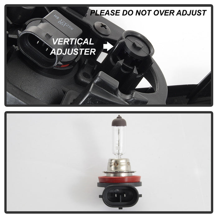 Spyder Auto 5084897 OEM Fog Lights; w/Cover And Switch; Clear w/Chrome Trim; - Truck Part Superstore