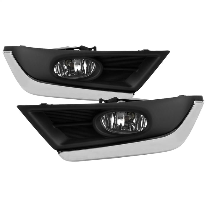 Spyder Auto 5084897 OEM Fog Lights; w/Cover And Switch; Clear w/Chrome Trim; - Truck Part Superstore