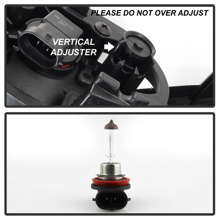 Spyder Auto 5084903 OEM Fog Lights; w/Cover And Switch; Clear; - Truck Part Superstore