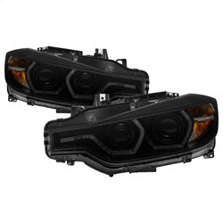 Spyder Auto 5085047 DRL LED Projector Headlights; Bulbs Included; Pair; Black Smoke; - Truck Part Superstore