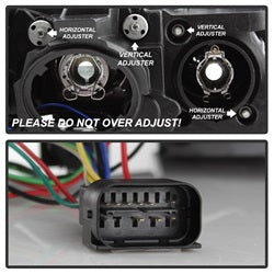 Spyder Auto 5085047 DRL LED Projector Headlights; Bulbs Included; Pair; Black Smoke; - Truck Part Superstore