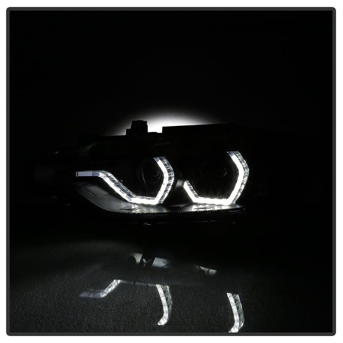 Spyder Auto 5085047 DRL LED Projector Headlights; Bulbs Included; Pair; Black Smoke; - Truck Part Superstore