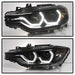 Spyder Auto 5085047 DRL LED Projector Headlights; Bulbs Included; Pair; Black Smoke; - Truck Part Superstore