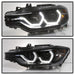 Spyder Auto 5085047 DRL LED Projector Headlights; Bulbs Included; Pair; Black Smoke; - Truck Part Superstore