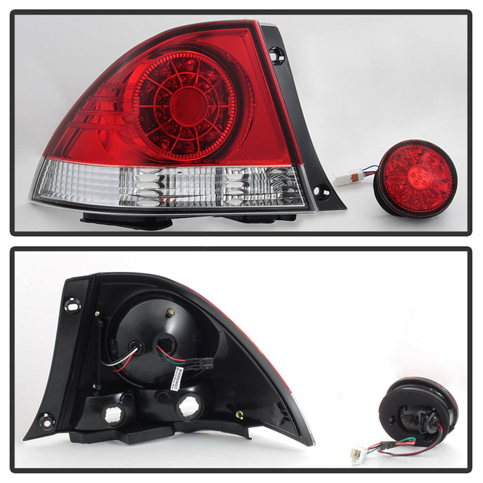 Spyder Auto 5085061 LED Tail Lights; Red Clear; w/Inner Trunk Lights; - Truck Part Superstore