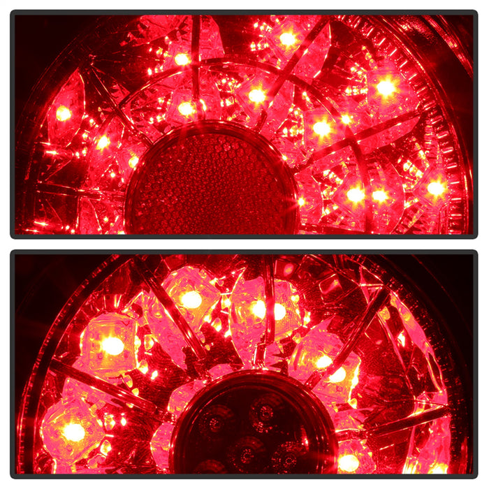 Spyder Auto 5085061 LED Tail Lights; Red Clear; w/Inner Trunk Lights; - Truck Part Superstore