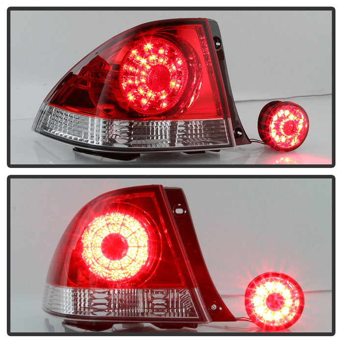 Spyder Auto 5085061 LED Tail Lights; Red Clear; w/Inner Trunk Lights; - Truck Part Superstore