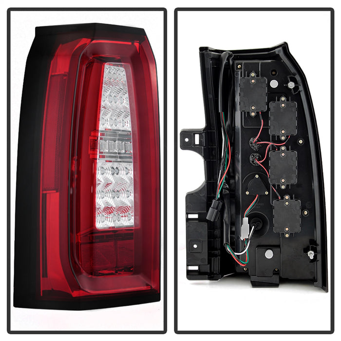 Spyder Auto 5085085 LED Tail Lights; Light Bar; Red Clear; - Truck Part Superstore