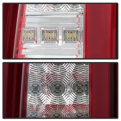 Spyder Auto 5085085 LED Tail Lights; Light Bar; Red Clear; - Truck Part Superstore