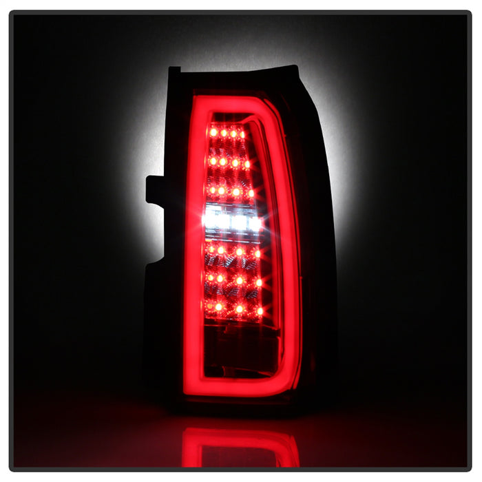 Spyder Auto 5085085 LED Tail Lights; Light Bar; Red Clear; - Truck Part Superstore