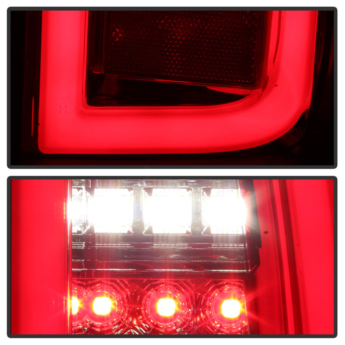 Spyder Auto 5085085 LED Tail Lights; Light Bar; Red Clear; - Truck Part Superstore