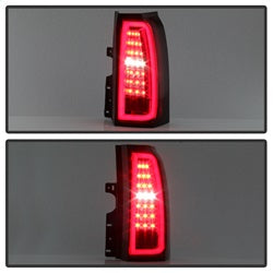 Spyder Auto 5085085 LED Tail Lights; Light Bar; Red Clear; - Truck Part Superstore