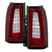 Spyder Auto 5085085 LED Tail Lights; Light Bar; Red Clear; - Truck Part Superstore