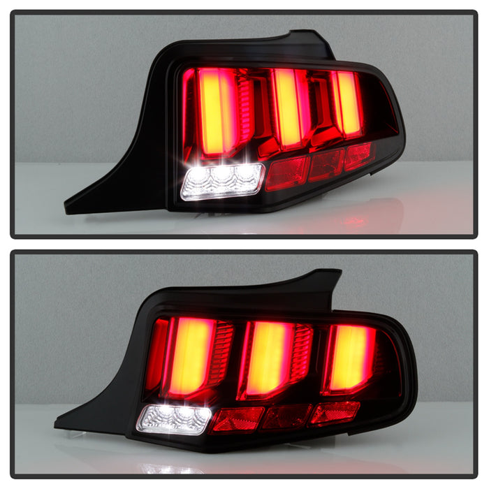 Spyder Auto 5085092 LED Tail Lights; Red Light Bar; w/Sequential Turn Signal; Black; - Truck Part Superstore
