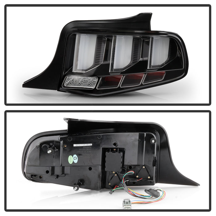 Spyder Auto 5085108 LED Tail Lights; Light Bar; w/Sequential Turn Signal; Black; - Truck Part Superstore