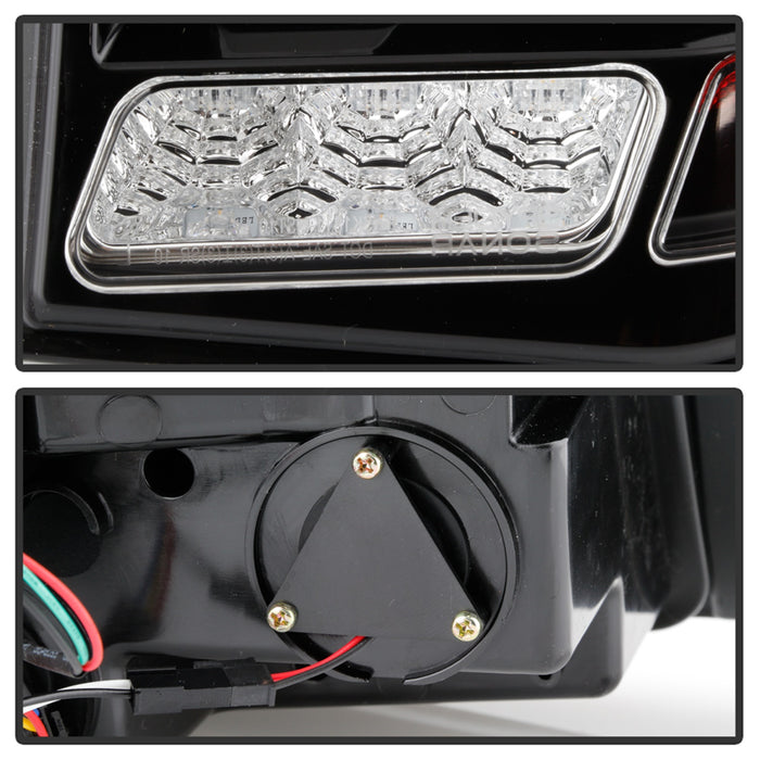 Spyder Auto 5085108 LED Tail Lights; Light Bar; w/Sequential Turn Signal; Black; - Truck Part Superstore