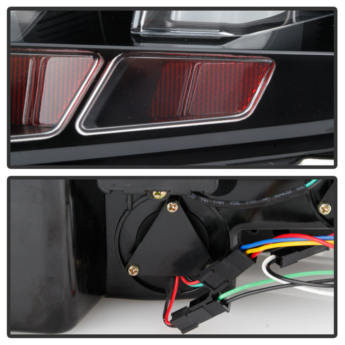 Spyder Auto 5085108 LED Tail Lights; Light Bar; w/Sequential Turn Signal; Black; - Truck Part Superstore