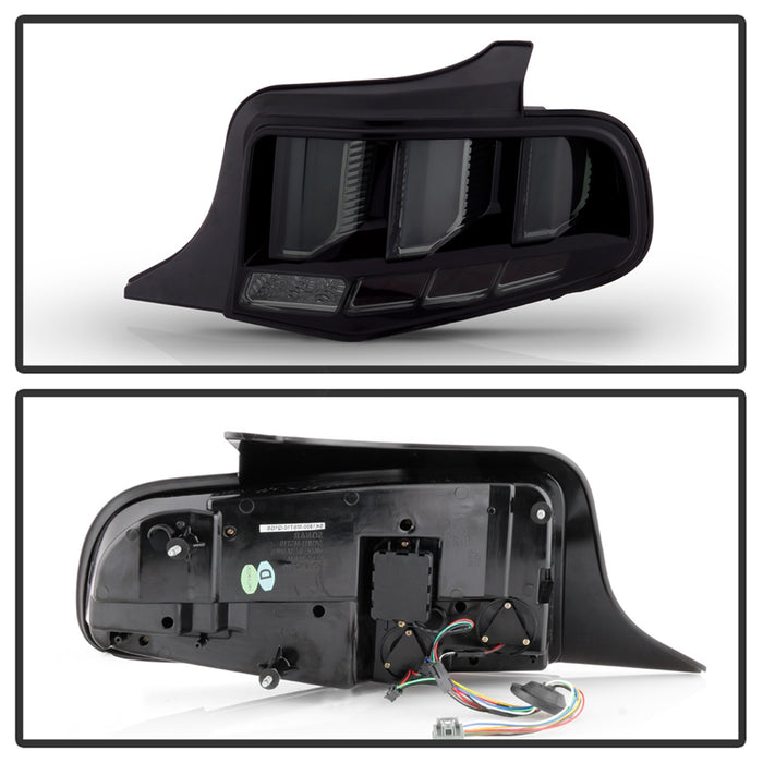 Spyder Auto 5085115 LED Tail Lights; Light Bar; w/Sequential Turn Signal; Smoke; - Truck Part Superstore