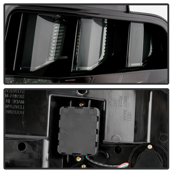 Spyder Auto 5085115 LED Tail Lights; Light Bar; w/Sequential Turn Signal; Smoke; - Truck Part Superstore
