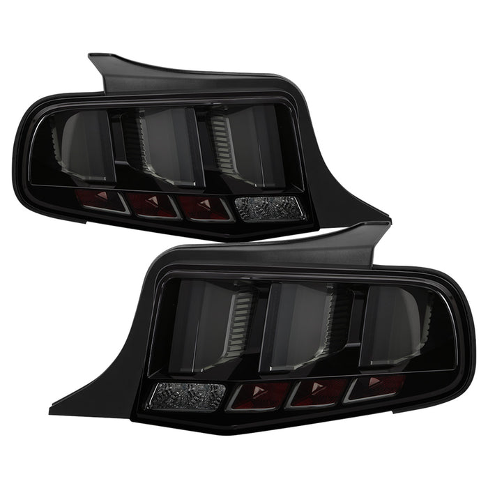 Spyder Auto 5085115 LED Tail Lights; Light Bar; w/Sequential Turn Signal; Smoke; - Truck Part Superstore