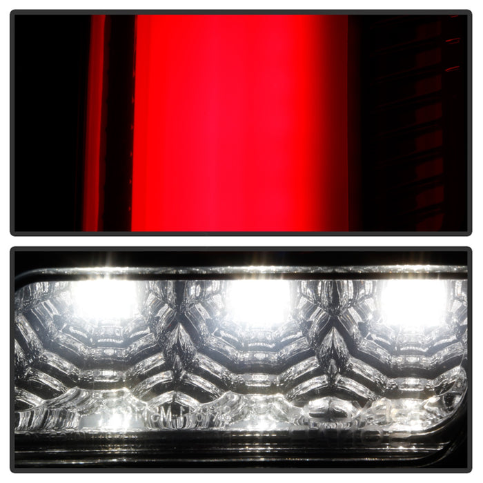 Spyder Auto 5085115 LED Tail Lights; Light Bar; w/Sequential Turn Signal; Smoke; - Truck Part Superstore