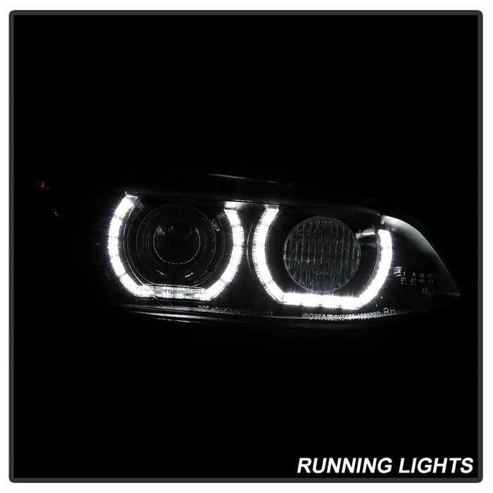 Spyder Auto 5085184 DRL LED Projector Headlights; Black; - Truck Part Superstore