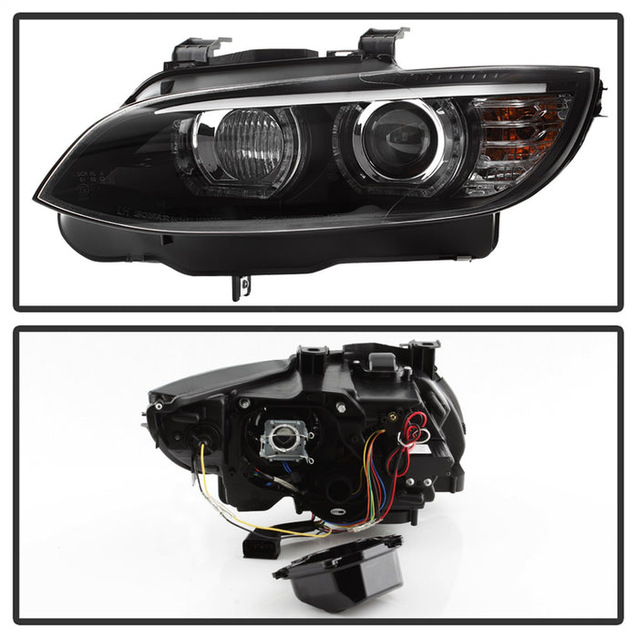 Spyder Auto 5085184 DRL LED Projector Headlights; Black; - Truck Part Superstore