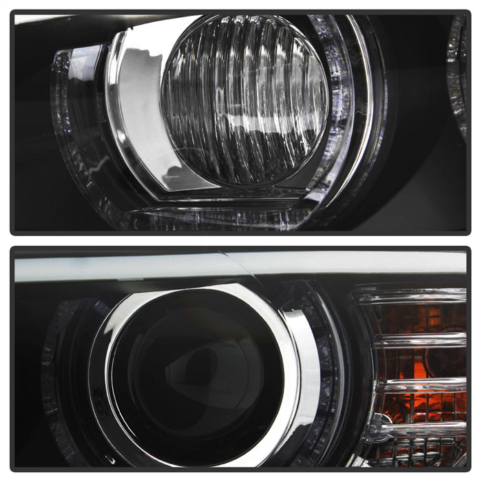 Spyder Auto 5085184 DRL LED Projector Headlights; Black; - Truck Part Superstore