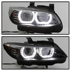 Spyder Auto 5085184 DRL LED Projector Headlights; Black; - Truck Part Superstore