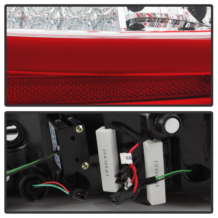 Spyder Auto 5085191 LED Tail Lights; Red Clear; - Truck Part Superstore